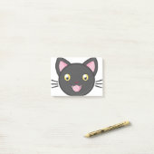 黒猫かわいい子猫かわいい動物漫画の猫。 ポストイット (デスク上)