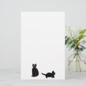 黒猫かわいい子猫 便箋 (スタンド正面)