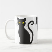 黒猫かわいい コーヒーマグカップ (左)