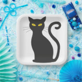 黒猫かわいい ペーパープレート (パーティー)