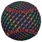 黒猫か君の色の虹の猫 ソフトボール (裏面)