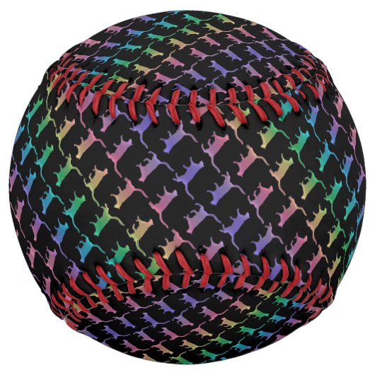 黒猫か君の色の虹の猫 ソフトボール (裏面)