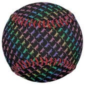 黒猫か君の色の虹の猫 ソフトボール (正面)