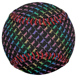 黒猫か君の色の虹の猫 ソフトボール