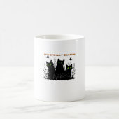黒猫が不気味な季節クラシックのTシャツ コーヒーマグカップ (中央)