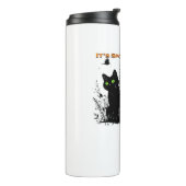 黒猫が不気味な季節クラシックのTシャツ タンブラー (回転左)