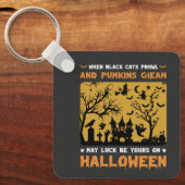 黒猫が吠える時 キーホルダー (正面)