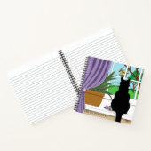 黒猫が外を見ている窓 ノートブック (内部)