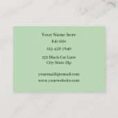 黒猫が外を見ている窓 名刺 (裏面)