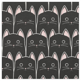 黒猫が多い ファブリック