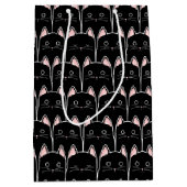 黒猫が多い ミディアムペーパーバッグ (正面)