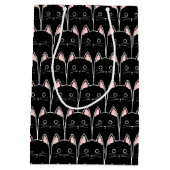 黒猫が多い ミディアムペーパーバッグ (裏面)