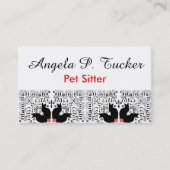 黒猫が大好き万華鏡のように千変万化するパターン 名刺 (正面)