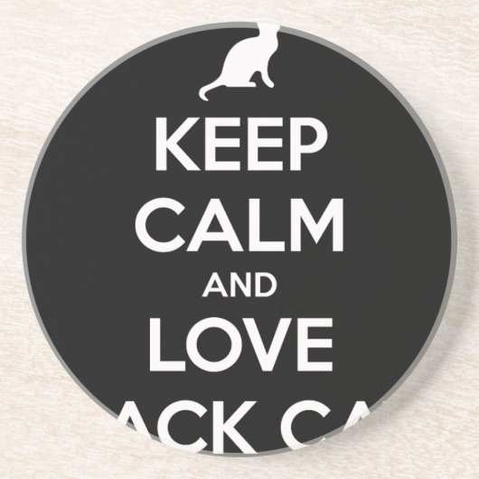 黒猫が大好き コースター (正面)