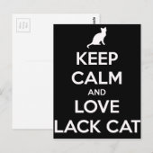 黒猫が大好き ポストカード (正面/裏面)