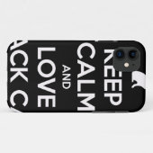 黒猫が大好き Case-Mate iPhoneケース (裏面(横))