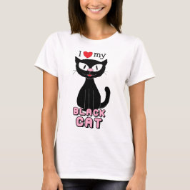 黒猫が大好き(Hilda the Kitten™)Tシャツ Tシャツ