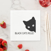 黒猫が支配する スタンダードランチョンナプキン (インサイチュ)