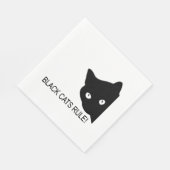 黒猫が支配する スタンダードランチョンナプキン (角)
