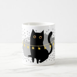 黒猫が支配する!純粋なフェスティバルギフト! コーヒーマグカップ