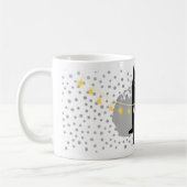 黒猫が支配する！純粋なフェスティバルギフト！ コーヒーマグカップ (左)