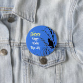 黒猫が木を登る 缶バッジ (インサイチュ)