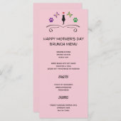 黒猫が登場するハッピーマザーデイメニュー メニュー (正面/裏面)