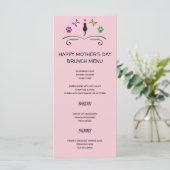 黒猫が登場するハッピーマザーデイメニュー メニュー (スタンド正面)