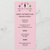 黒猫が登場するハッピーマザーデイメニュー メニュー (正面)