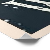 黒猫が足洗いのポスター ポスター (角)