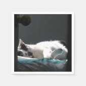 黒猫が邪魔をしない スタンダードカクテルナプキン (正面)