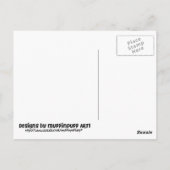 黒猫が飛び出す ポストカード (裏面)