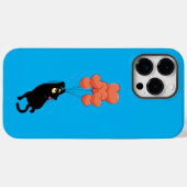 黒猫が飛ぶハート Case-Mate iPhoneケース (裏面 (横))