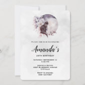 黒猫が魔法の満月誕生日の前に 招待状 (正面)