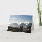 黒猫が鳥を飼いたい勇気付けられる カード (正面)