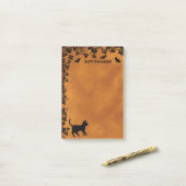 黒猫こうもりハッピーハローウィン ポストイット (デスク上)