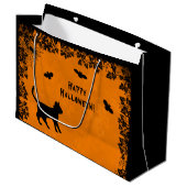 黒猫こうもりハッピーハローウィン! ラージペーパーバッグ (正面アングル)