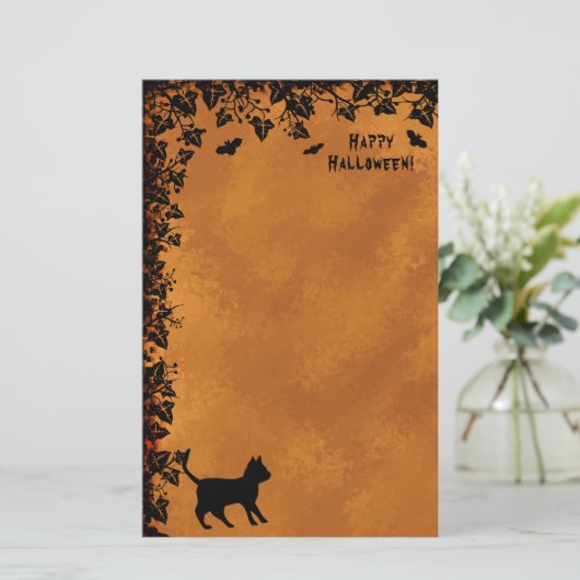 黒猫こうもりハッピーハローウィン! 便箋 (スタンド正面)