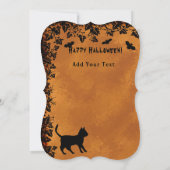 黒猫こうもりハッピーハローウィン 招待状 (裏面)