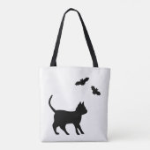 黒猫こうもり トートバッグ (裏面)