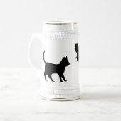 黒猫こうもり ビールジョッキ (正面左)