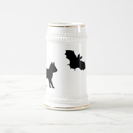 黒猫こうもり ビールジョッキ (中央)