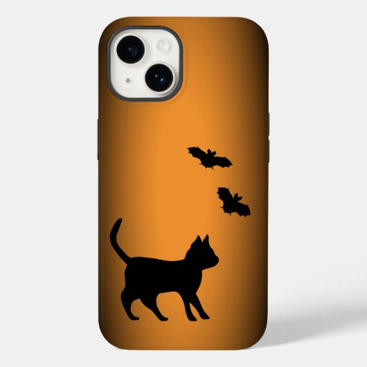 黒猫こうもり Case-Mate iPhoneケース (裏面)