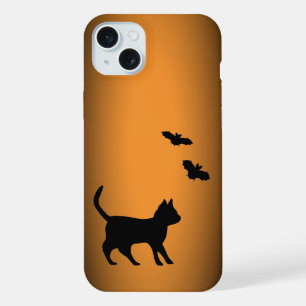 黒猫こうもり iPhone 15 PLUSケース