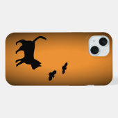 黒猫こうもり iPhoneケース (裏面横)