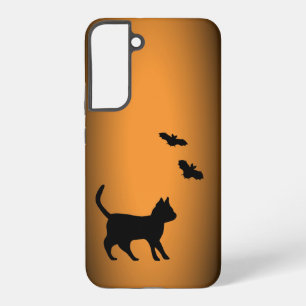 黒猫こうもり SAMSUNG GALAXY S22+ケース