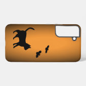 黒猫こうもり SAMSUNG GALAXYケース (裏面横)