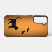 黒猫こうもり SAMSUNG GALAXYケース (裏面横)