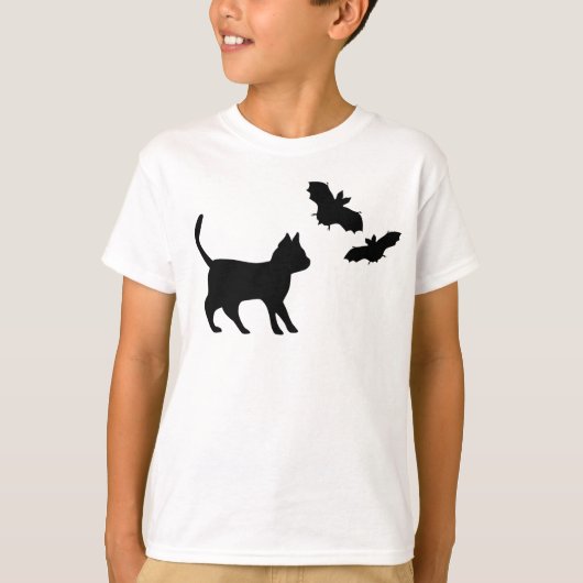 黒猫こうもり Tシャツ (正面)