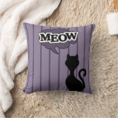 黒猫ことわざニャー クッション (ブランケット)